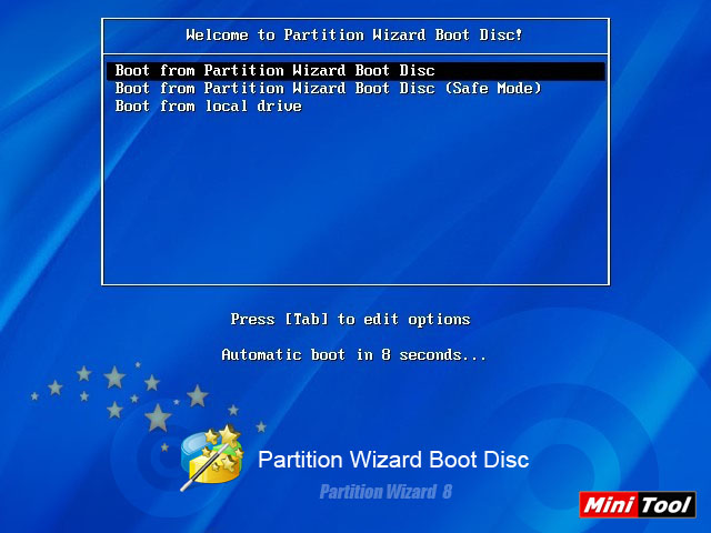 Choose boot disk