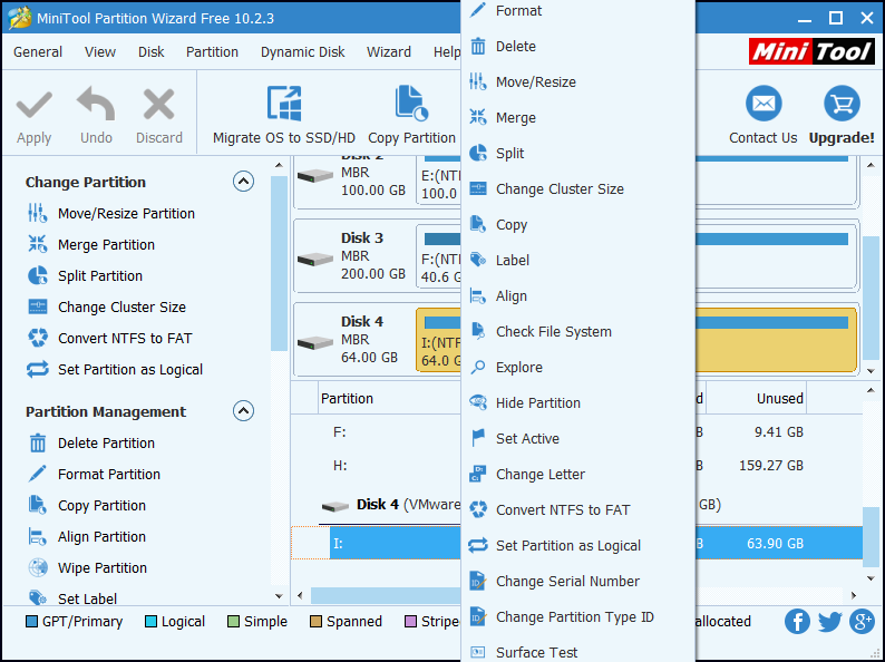 mini tools partition wizard sd